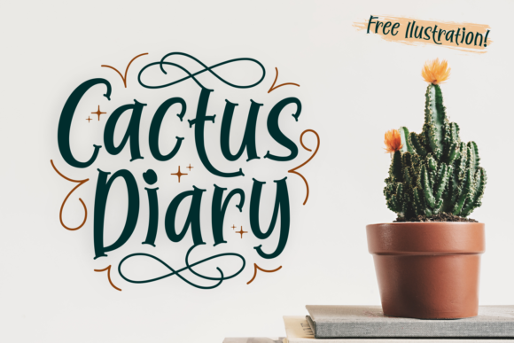 Cactus Diary: A Unique Font for Creative Expression