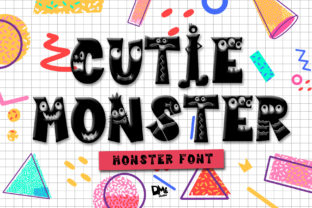 Cutie Monster: A Bold Display Font for Expressive Visual Identity
