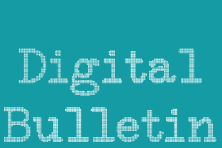 Digital Bulletin: A Modern Typographic Solution