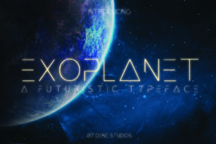 Exoplanet: Where Handcrafted Craft Meets Futuristic Typography