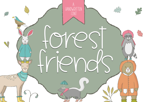 Forest Friends: A Whimsical Handwritten Font for Creative Projects