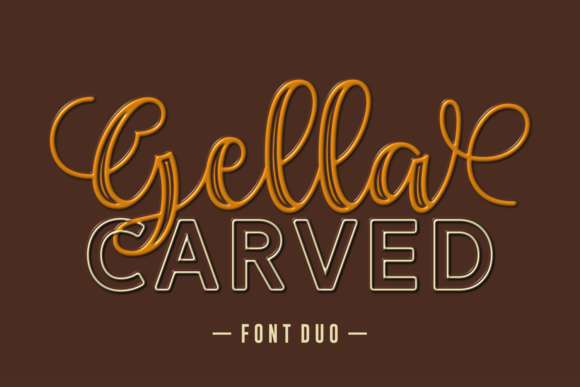 Gella Carved Duo: A Versatile Font Solution for Creative Designers