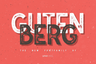 Gutenberg Family: A Vintage Typographic Tribute