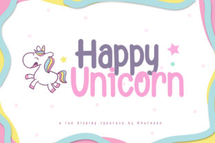 Happy Unicorn: A Fun & Lovely Display Font