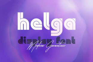 Helga: A Modern Inline Font for Creative and Professional Projects