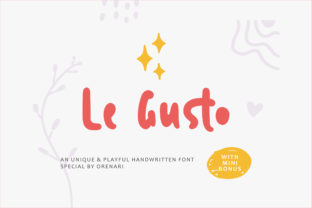 Le Gusto: A Playful, Modern Font for Expressive Design