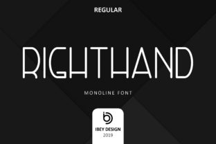 Right Hand: A Modern Monoline Font for Creative Expression