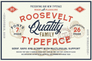 Roosevelt Family: A Vintage Font for Western-Themed Design
