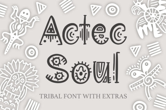The Aztec Soul: A Creative Font with Tribal Heritage