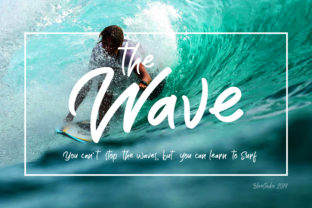 The Wave: A Dynamic Font for Eye-Catching Designs