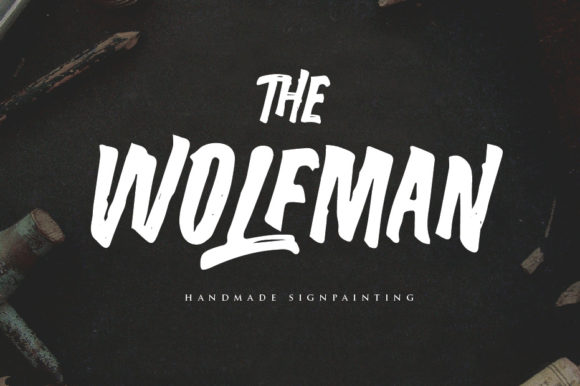The Wolfman: A Bold Brush Font for Dynamic Design